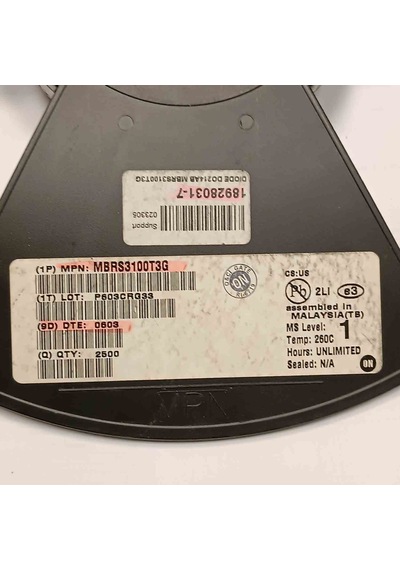 Mbrs3100teg 100v 3a Do214 Malaysıa Schoyky Diyot 36 Adet