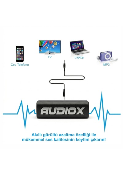 Audıox Np-35 3.5mm Aux Gürültü Parazit Önleyici Ground Loop Noise Isolator Ses Filtresi