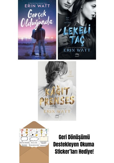 Gerçek Olduğunda + Çarpık Saray Royal Serisi 3. Kitap + Paramparça Prens Royal Serisi 2. Kitap
