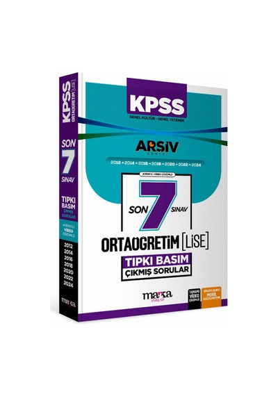 Kpss Son 7 Yıl Ortaöğretim - Lise Tıpkı Basım Çıkmış Sorular Arşiv Serisi Fasikül Fasikül