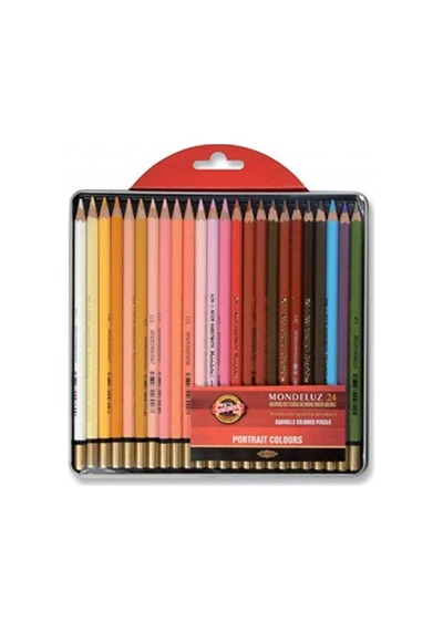 Koh-i Noor Mondeluz Aquarell Boya Kalemi 24 Renk Portre Tonları