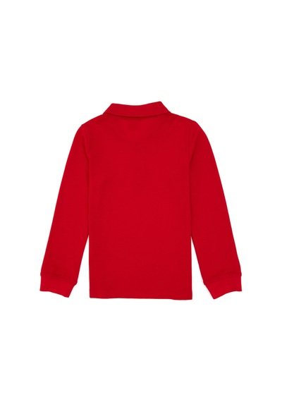 U.S. Polo Assn. Erkek Çocuk Kırmızı Basic Polo Yaka Sweatshirt 50307821-VR030