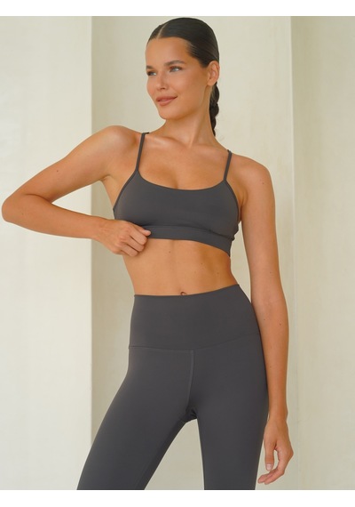 Mai Studios Co. Fold Kaplı Spor Antrasit Crop Antrasit