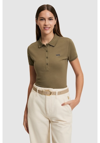 U.s. Polo Assn. Kadın Haki Tişört Basic 50323461-vr027