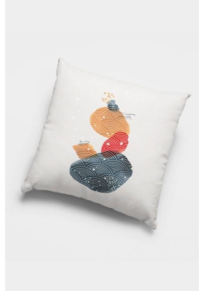 Kırmızı Modern Çift Taraflı 4'lü Set Kırlent Kılıfı 4kr045n11