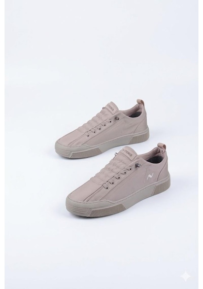 Fort Noka Champ Rahat Memory Foam İç Taban Keten Sneaker Erkek Ayakkabı Bej