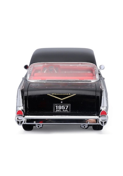 1:18 Ölçek Maisto 1957 Chevrolet Bel Air Coupe Diecast Metal Minyatür Model Araba 25cm