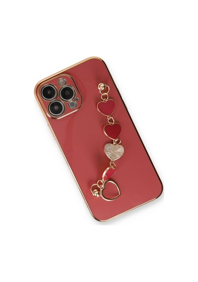 Lvsqvr Newface Apple Uyumlu iPhone 14 Pro Max Kılıf Esila Silikon - Kırmızı