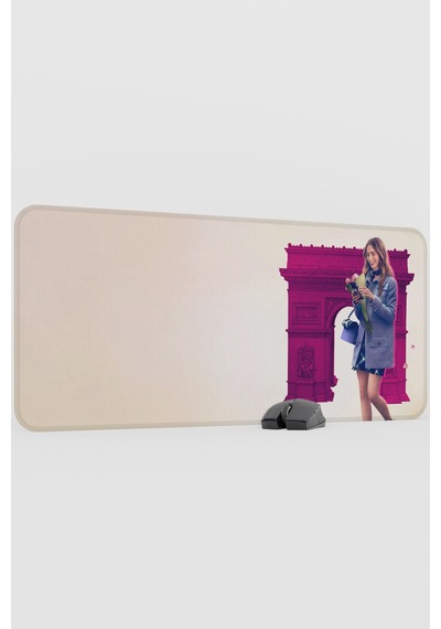 Emily İn Paris V3 90x40 Xxl Gaming Kauçuk Kaymaz Taban Mouse Pad Fare Altlığı