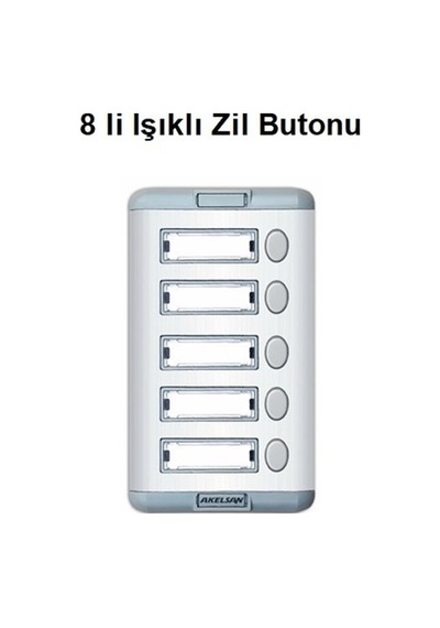 8 Li Işıklı Zil Butonu