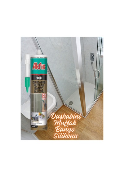 100d Şeffaf Duşakabin Silikonu 280 Gr - Küf Tutmaz Mastik-kararmayan Silikon