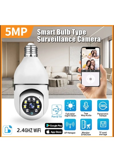360 Ip Ampül Kamera - Cmr19-981