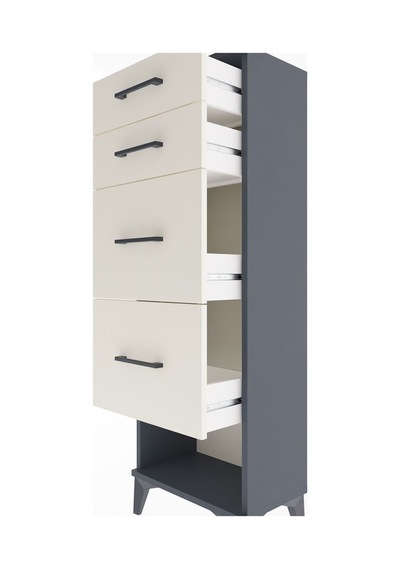 Arges Dolap 4 Çekmeceli 44x30x134 Antrasit-aytaşı Antrasit Arges Dolap 4 Çekmeceli 44x30x134 Antrasit-aytaşı Antrasit