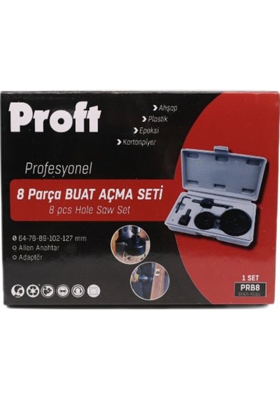 Proft Buat Panç Seti 8li Siyah
