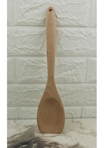 Lüks Ahşap Servis Kaşık Büyük Boy 31cm