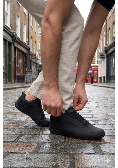 M.P 252 7332 Rahat Esnek Sneaker Erkek Ayakkabı Siyah