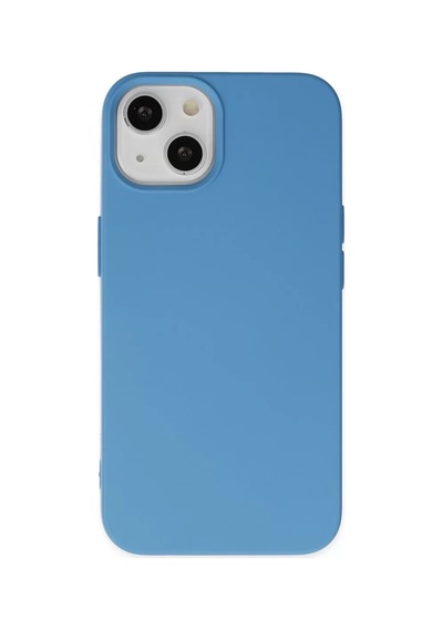 Newface Apple İphone 15 Pro Kılıf Nano İçi Kadife Silikon - Mavi