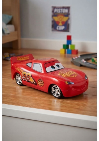 TıfılToys 4 Fonksiyonlu Uzaktan Kumandalı Şimşek Mcqueen - Hızlı Ve Dayanıklı 4 Fonksiyonlu Yarış Arabası Kırmızı