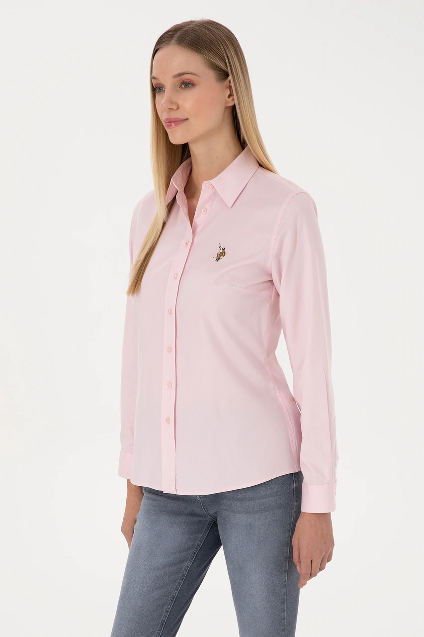 U.s. Polo Assn. Kadın Açık Pembe Gömlek Basic 50308038-vr078 Acık Pembe