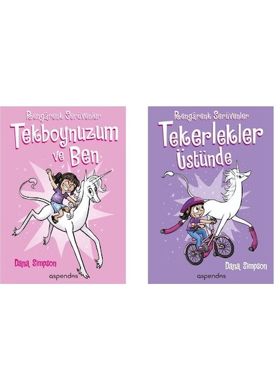 Tekboynuz Kitapları Seti - 2 Kitap Takım - Dana Simpson - Aspendos Yayıncılık