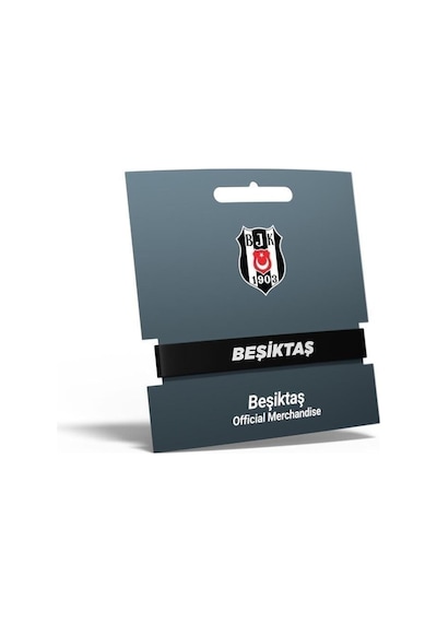 Beşiktaş  Çift Taraflı Silikon Çocuk Bileklik &ahşap Kutu 001
