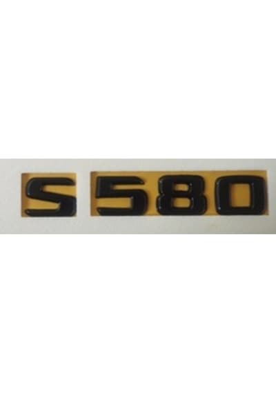 Mercedes Uyumlu Yazı S 580 Siyah