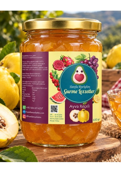 Ayva Reçeli 660cc Bol Meyveli