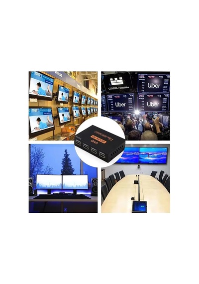 4k Ultra Hd 3d 4 Port Hdmı Splitter Çoğaltıcı 1 Giriş 4 Çıkış