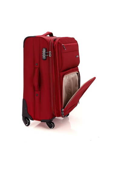 Mçs Group V117 Y.üretim Lux Kumaş Valiz Bordo