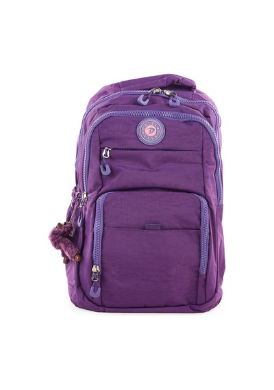 Bizoon Np292 Unisex Su Geçirmez Kumaş Günlük Okul Seyahat Mor Sırt Çantası