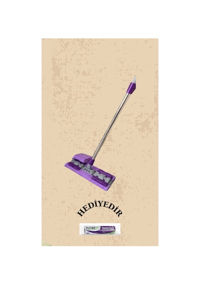 Yer Temizleme Havlusu Uyumlu Mandallı Mop Bby01