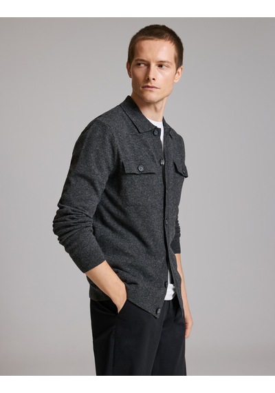 Pierre Cardin Antrasit Regular Fit Triko Hırka 50330129-vr006