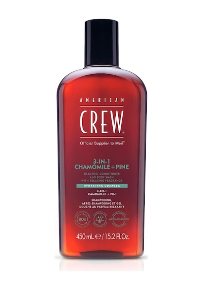 American Crew 3-in-1 Chamomile & Pine with Relaxing Fragrance Papatya ve Çam Özlü Erkek Bakım Ürünü 450 ML﻿﻿