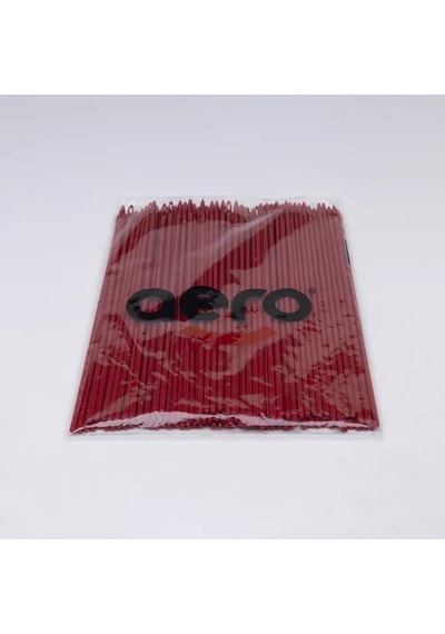 Aero Çuvaldız Plastik Dar Delik Uzun 24 cm 100 Adet Kırmızı