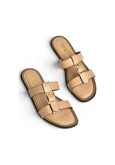 Fox Shoes Y973447209 Ten Toka Detaylı Kadın Terlik