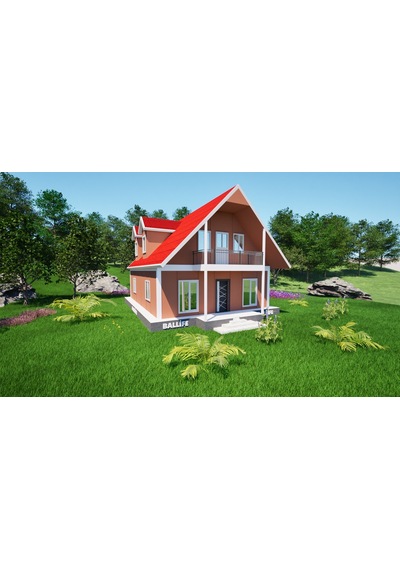 Ballife Prefabrik 134 M2 Standart Dubleks Prefabrik Konut