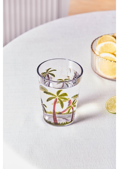 Karaca Palmera Akrilik Su Bardağı 430 Ml Şeffaf Şeffaf