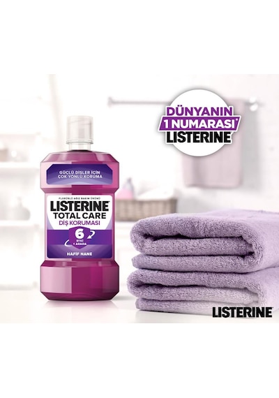Listerine Mouthwash Total Care Sifir Nane Aromali Ağiz Bakım Suyu 1 L