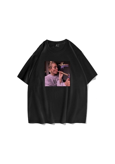 Startmore Unisex Hannah Montana Siyah Tshirt Siyah