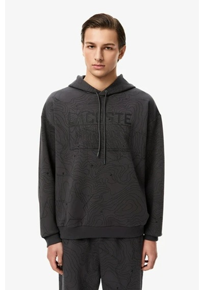 Lacoste Men's Oversize Fit Full Zip Hoodie Sweatshirt Erkek Ayarlanabilir Kapüşonlu Organik Pamuk Sweatshirt Siyah Lacoste Men's Oversize Fit Full Zip Hoodie Sweatshirt Erkek Ayarlanabilir Kapüşonlu Organik Pamuk Sweatshirt Siyah