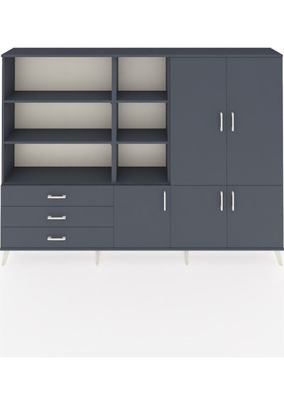 Arges Dolap 11 Raflı 3 Çekmeceli 5 Kapaklı 220x30x163 Antrasit-an Antrasit-antrasit Arges Dolap 11 Raflı 3 Çekmeceli 5 Kapaklı 220x30x163 Antrasit-an Antrasit-antrasit