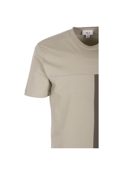 Erkek Tişört Bisiklet Yaka Haki Slim Fit %100 Pamuk T-shirt Ncs Jeans 1301 Haki