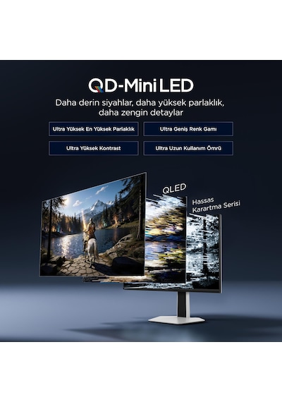 TCL 27C2A Pro Gaming Monitörü 27" 1ms 160hz Uhd 4k Qd-mini Led Oyuncu Monitörü 2304 Bölge, Xdr