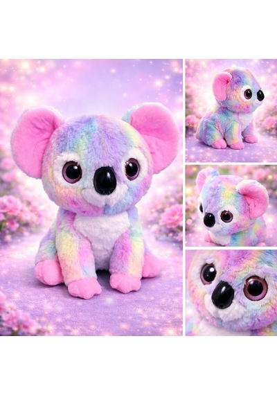 Koala Peluş Oyuncak 30 Cm Açık Pembe