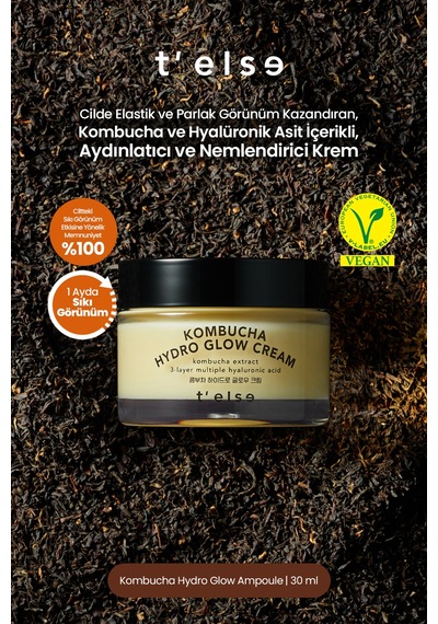 Cilde Parlak Görünüm Kazandıran Aydınlatıcı Ve Nemlendirici Krem T Else Kombucha Hydro Glow Cream