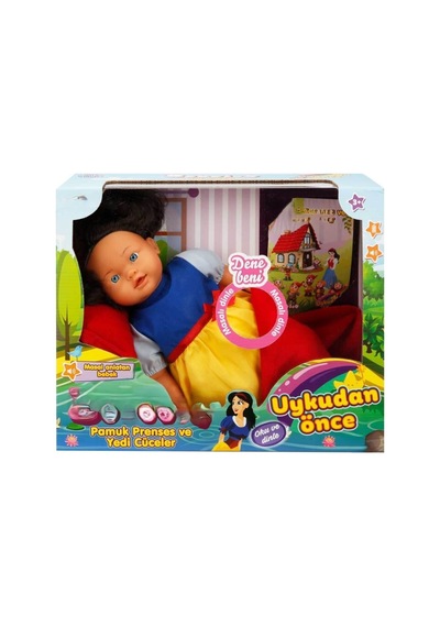 40022 Uykudan Önce Bebeği Masal Anlatan Pamuk Prenses Ve Yedi Cüceler 40 Cm