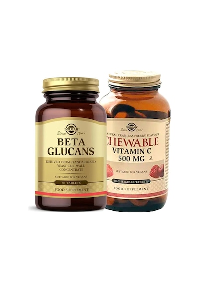 Beta 1.3 Glucans 60 Tb+ Chewable Vitamin-c 500 Mg 90 Tablet