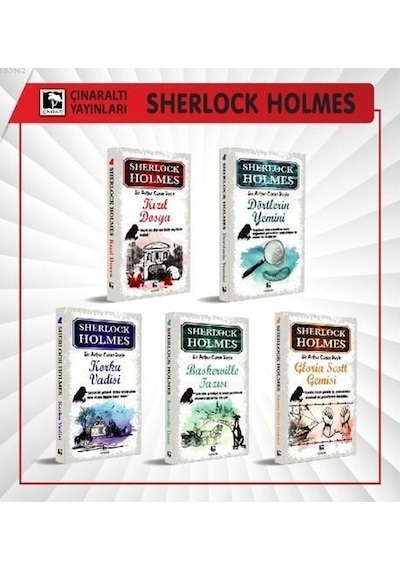 Sherlock Holmes Seti - 5 Kitap Takım - Sir Arthur Conan Doyle - Çınaraltı Yayınları