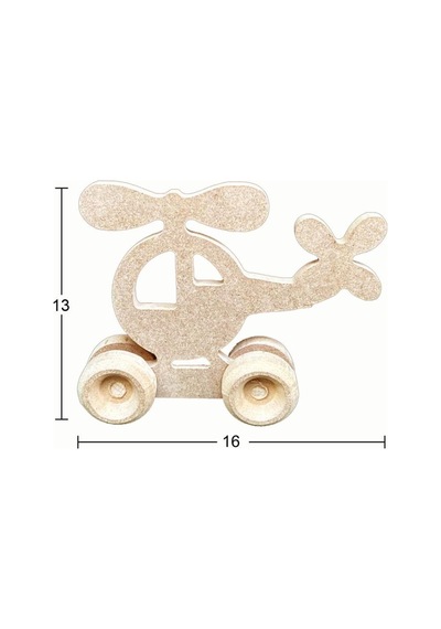 Ahşap Oyuncak Helikopter 16x13cm Oy104