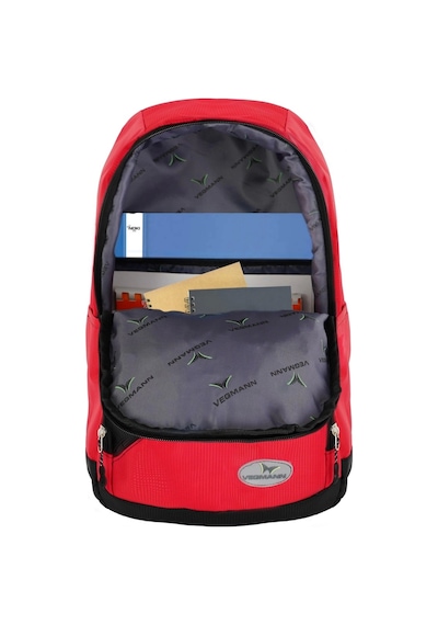 Vegmann Orion Unisex Kırmızı Günlük Okul Sırt Çantası Kırmızı - Siyah